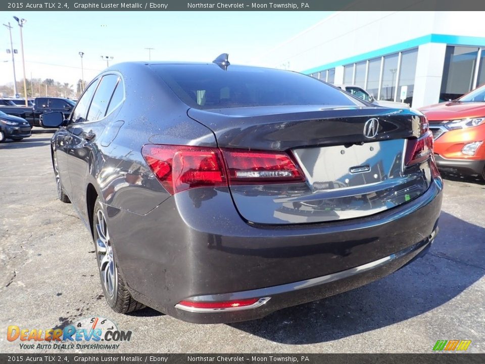 2015 Acura TLX 2.4 Graphite Luster Metallic / Ebony Photo #5