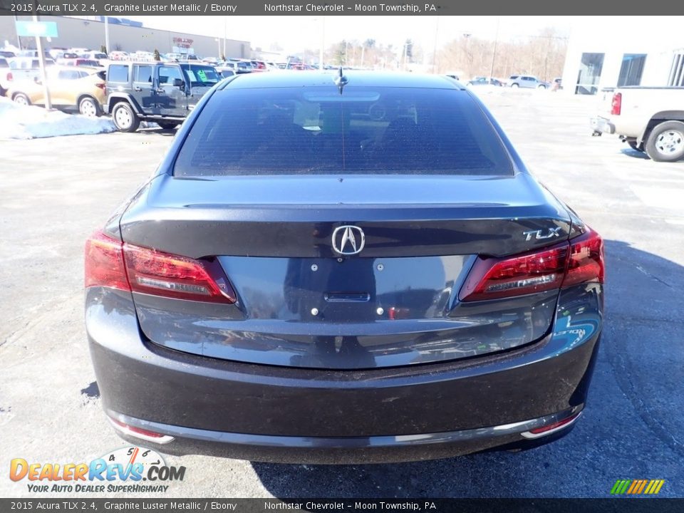 2015 Acura TLX 2.4 Graphite Luster Metallic / Ebony Photo #6