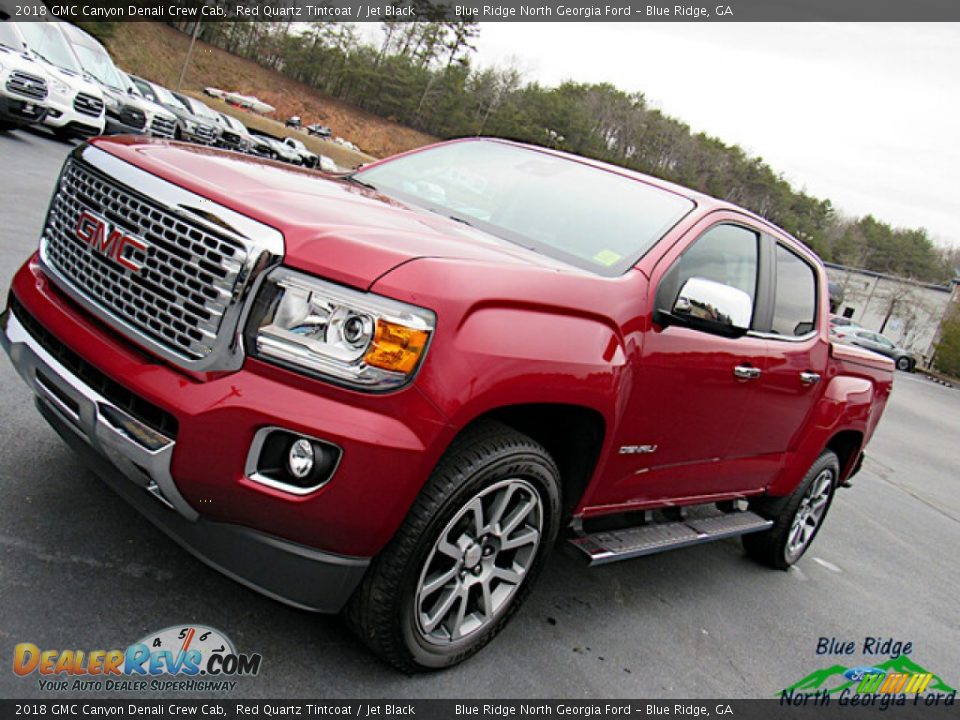 2018 GMC Canyon Denali Crew Cab Red Quartz Tintcoat / Jet Black Photo #27