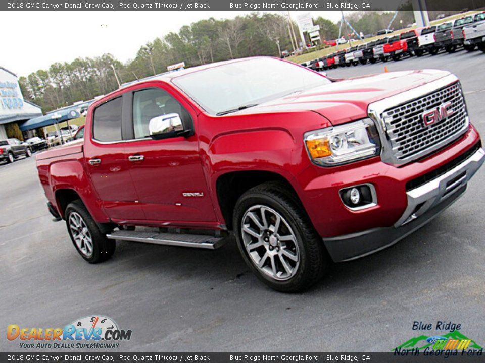 2018 GMC Canyon Denali Crew Cab Red Quartz Tintcoat / Jet Black Photo #28