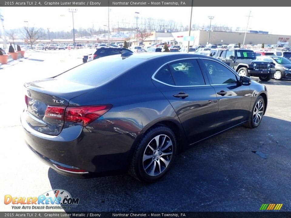 2015 Acura TLX 2.4 Graphite Luster Metallic / Ebony Photo #9