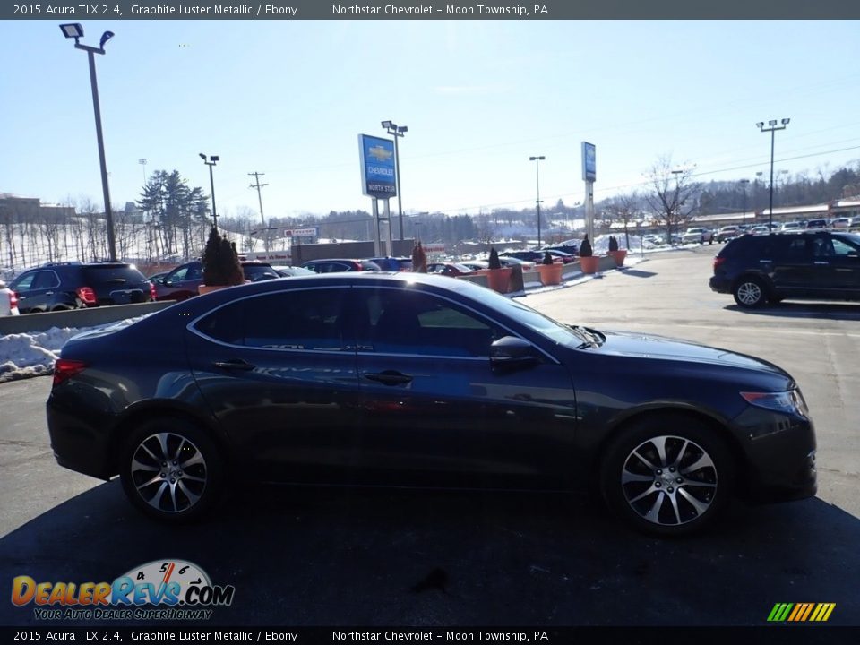 2015 Acura TLX 2.4 Graphite Luster Metallic / Ebony Photo #10