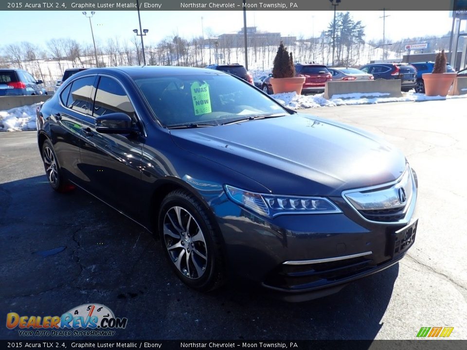 2015 Acura TLX 2.4 Graphite Luster Metallic / Ebony Photo #11