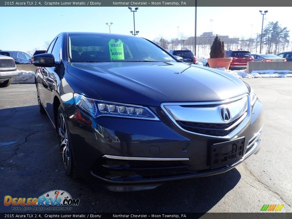 2015 Acura TLX 2.4 Graphite Luster Metallic / Ebony Photo #12