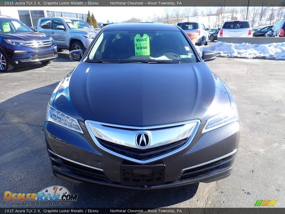 2015 Acura TLX 2.4 Graphite Luster Metallic / Ebony Photo #13