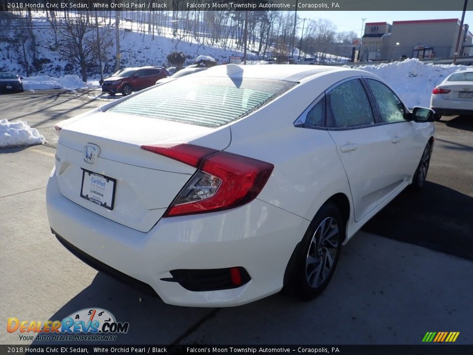 2018 Honda Civic EX Sedan White Orchid Pearl / Black Photo #6