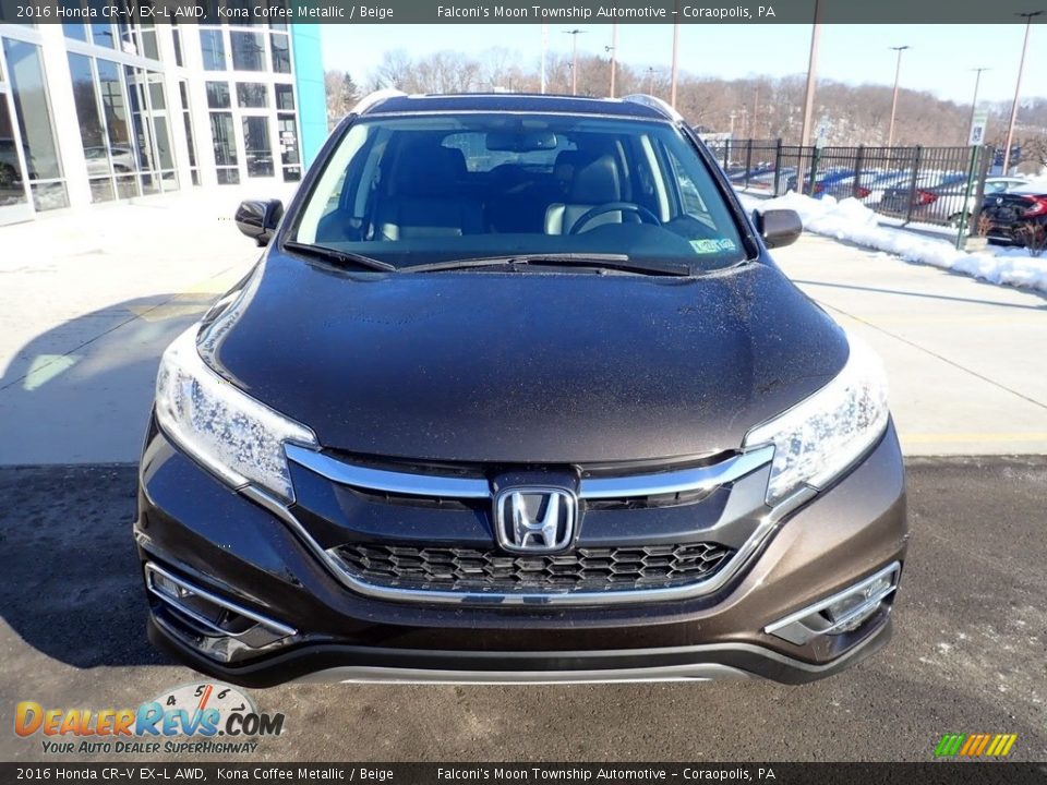 2016 Honda CR-V EX-L AWD Kona Coffee Metallic / Beige Photo #9