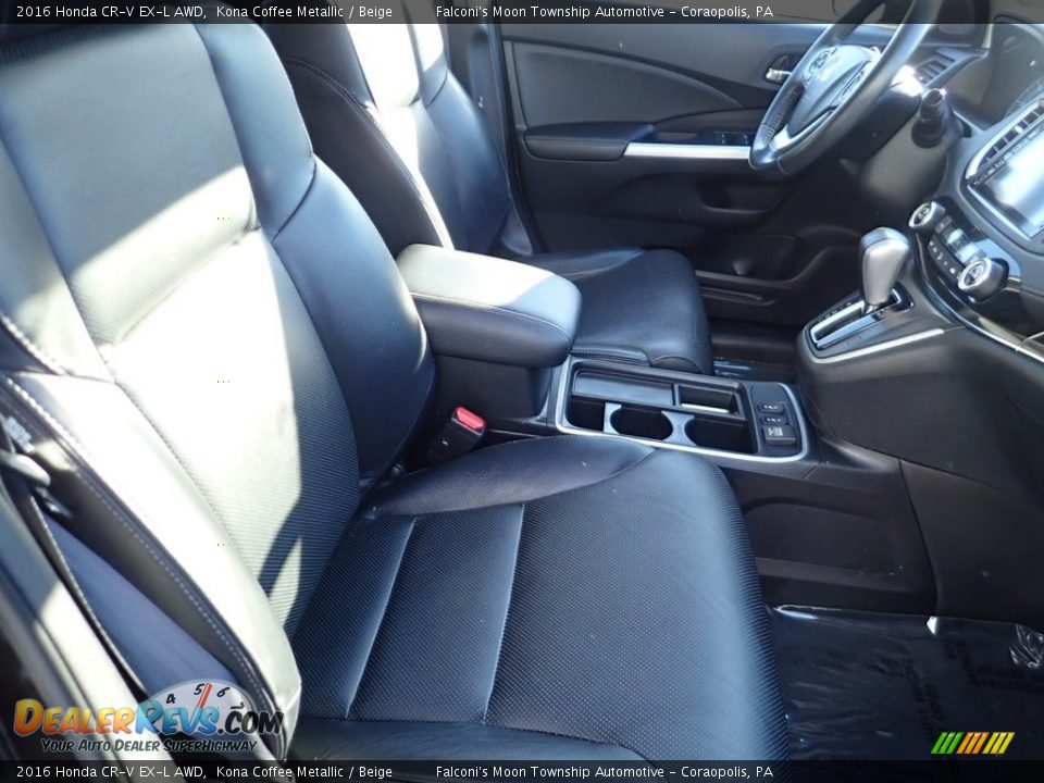 2016 Honda CR-V EX-L AWD Kona Coffee Metallic / Beige Photo #11