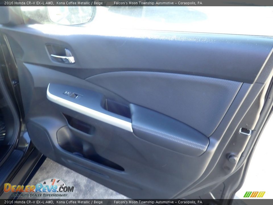 2016 Honda CR-V EX-L AWD Kona Coffee Metallic / Beige Photo #13