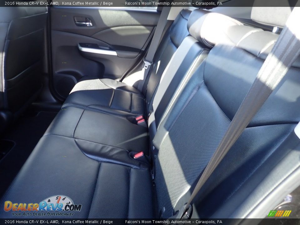 2016 Honda CR-V EX-L AWD Kona Coffee Metallic / Beige Photo #16