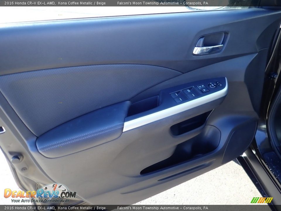2016 Honda CR-V EX-L AWD Kona Coffee Metallic / Beige Photo #18