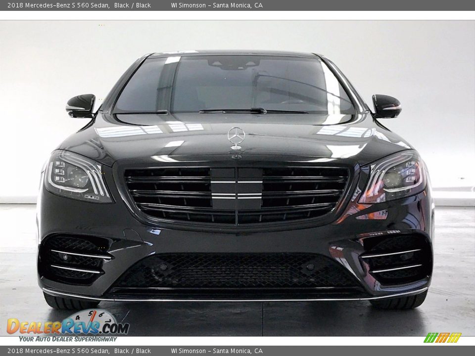 2018 Mercedes-Benz S 560 Sedan Black / Black Photo #2