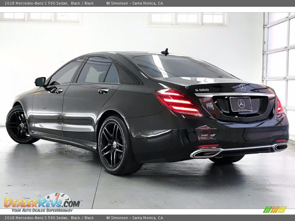 2018 Mercedes-Benz S 560 Sedan Black / Black Photo #10