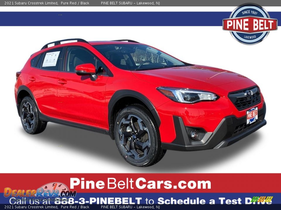 2021 Subaru Crosstrek Limited Pure Red / Black Photo #1