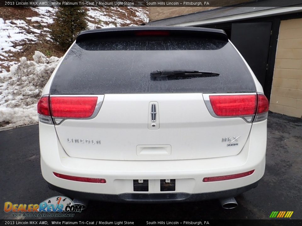 2013 Lincoln MKX AWD White Platinum Tri-Coat / Medium Light Stone Photo #3