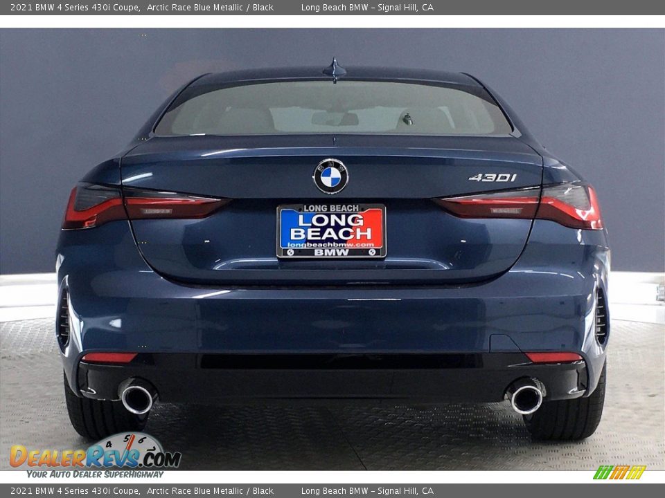 2021 BMW 4 Series 430i Coupe Arctic Race Blue Metallic / Black Photo #4