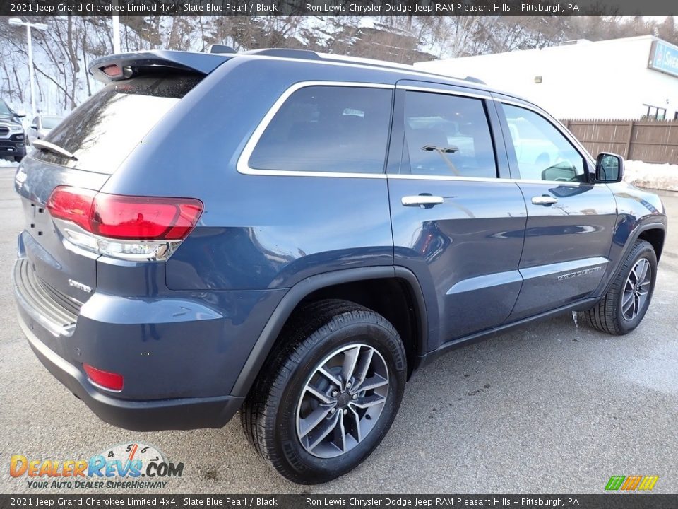 2021 Jeep Grand Cherokee Limited 4x4 Slate Blue Pearl / Black Photo #6