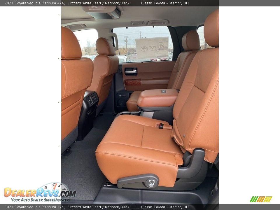 Rear Seat of 2021 Toyota Sequoia Platinum 4x4 Photo #3