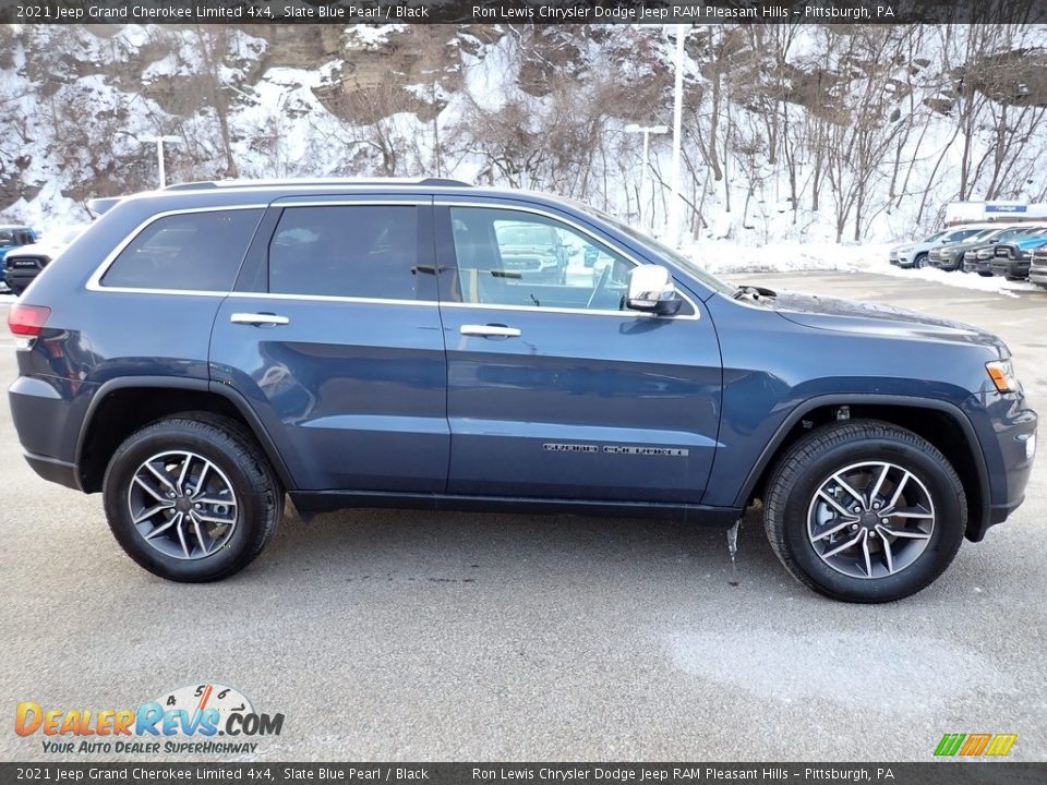 2021 Jeep Grand Cherokee Limited 4x4 Slate Blue Pearl / Black Photo #7