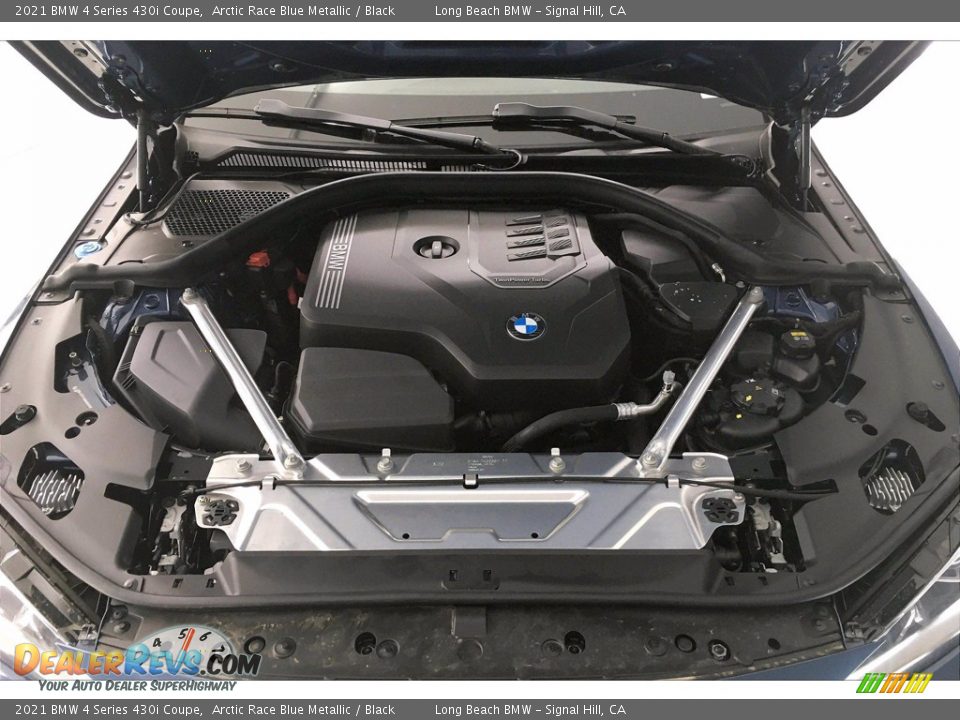 2021 BMW 4 Series 430i Coupe Arctic Race Blue Metallic / Black Photo #10