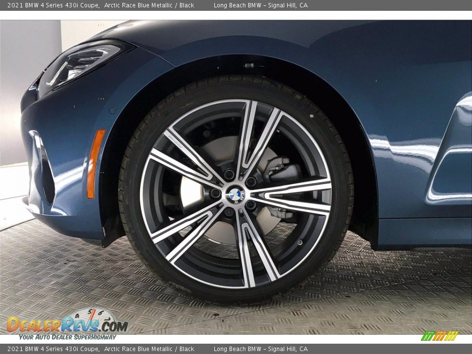 2021 BMW 4 Series 430i Coupe Arctic Race Blue Metallic / Black Photo #13