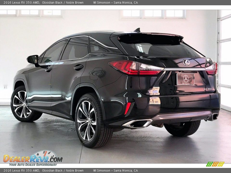 2016 Lexus RX 350 AWD Obsidian Black / Noble Brown Photo #10