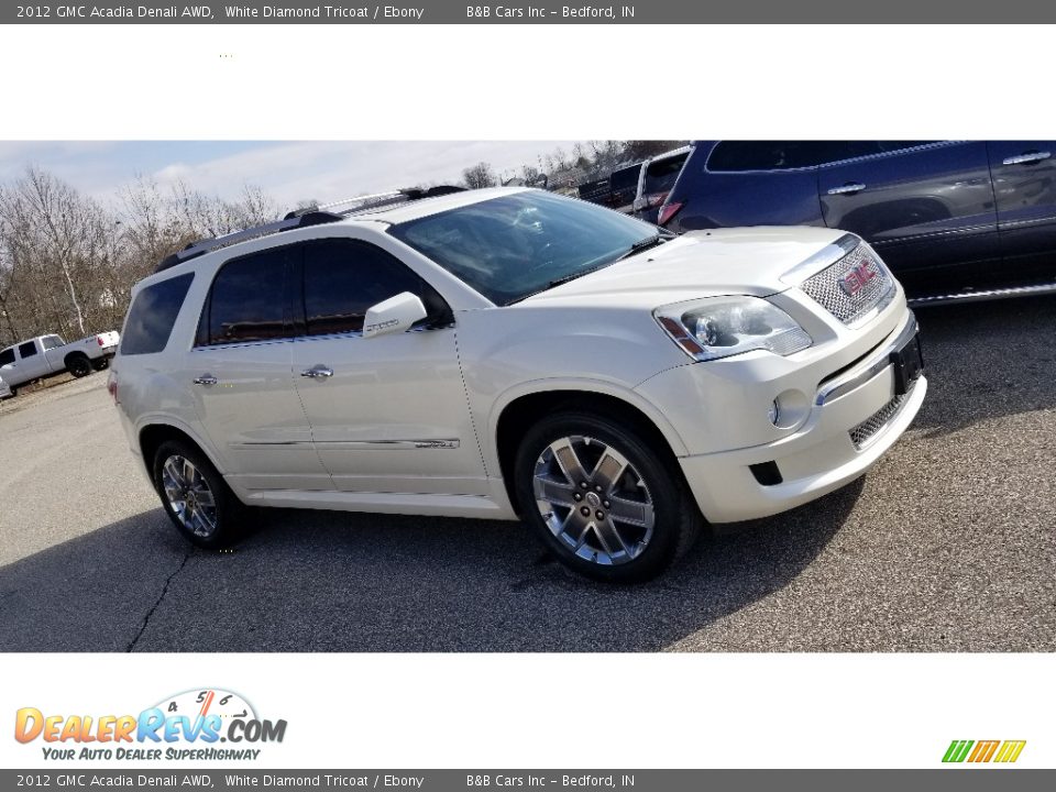 2012 GMC Acadia Denali AWD White Diamond Tricoat / Ebony Photo #1