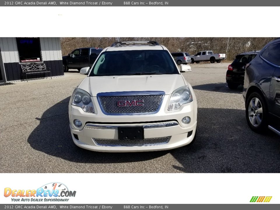 2012 GMC Acadia Denali AWD White Diamond Tricoat / Ebony Photo #2