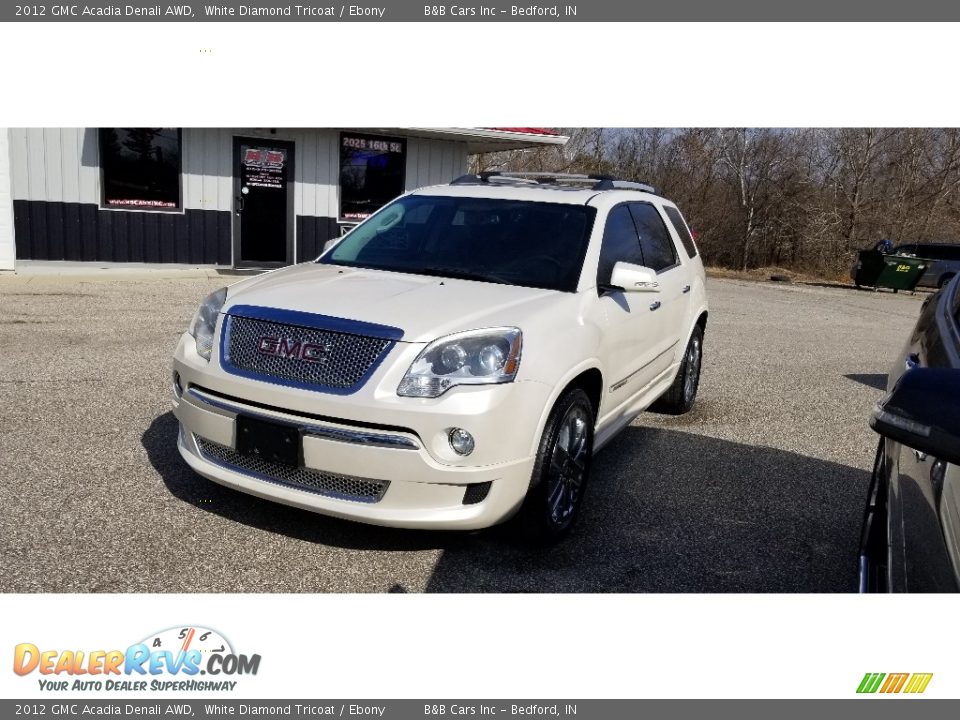 2012 GMC Acadia Denali AWD White Diamond Tricoat / Ebony Photo #3