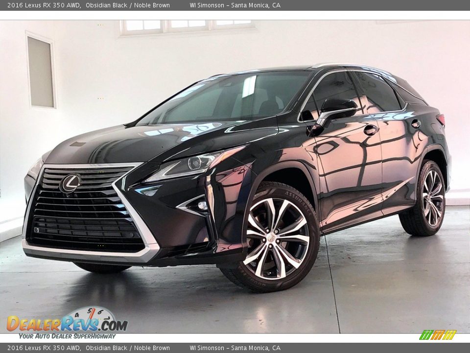 Obsidian Black 2016 Lexus RX 350 AWD Photo #12