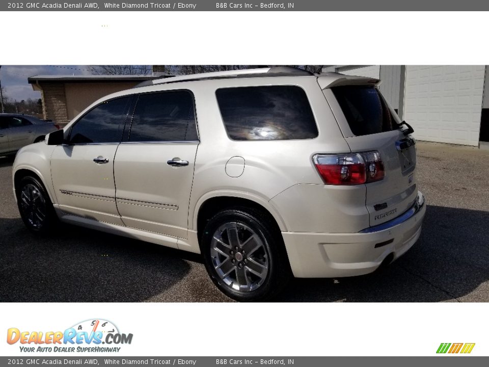 2012 GMC Acadia Denali AWD White Diamond Tricoat / Ebony Photo #4