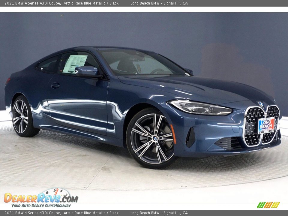 2021 BMW 4 Series 430i Coupe Arctic Race Blue Metallic / Black Photo #19