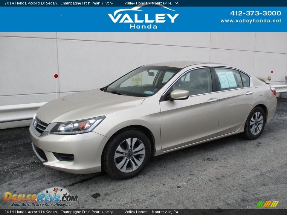 2014 Honda Accord LX Sedan Champagne Frost Pearl / Ivory Photo #1