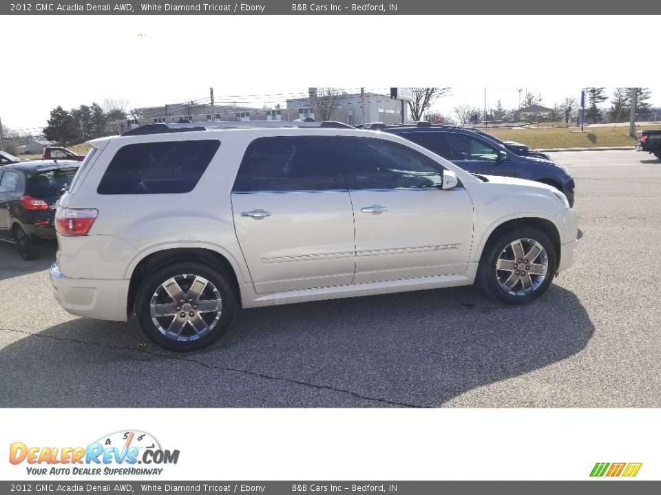 2012 GMC Acadia Denali AWD White Diamond Tricoat / Ebony Photo #7