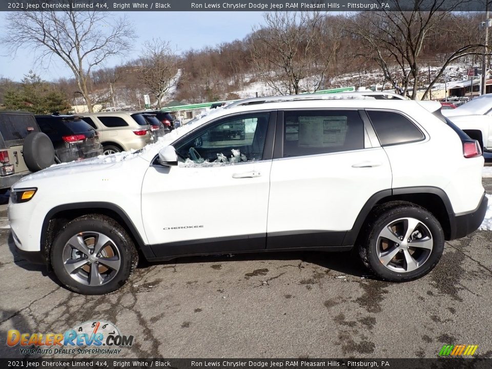 2021 Jeep Cherokee Limited 4x4 Bright White / Black Photo #2