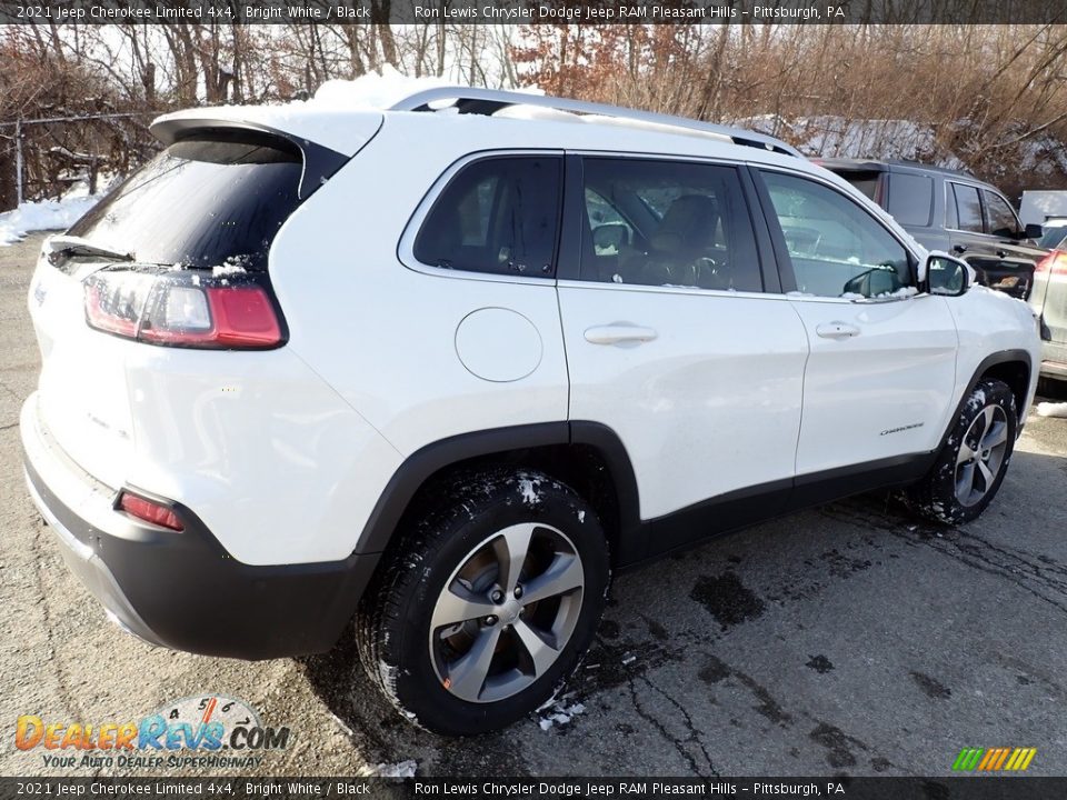 2021 Jeep Cherokee Limited 4x4 Bright White / Black Photo #6