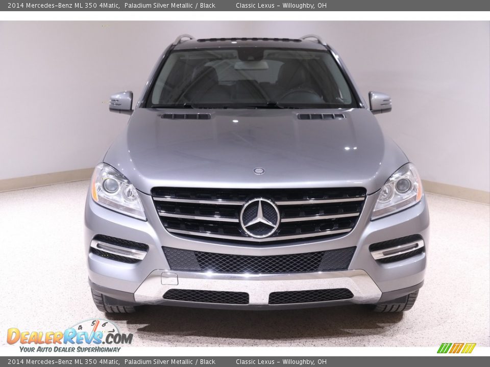 2014 Mercedes-Benz ML 350 4Matic Paladium Silver Metallic / Black Photo #2