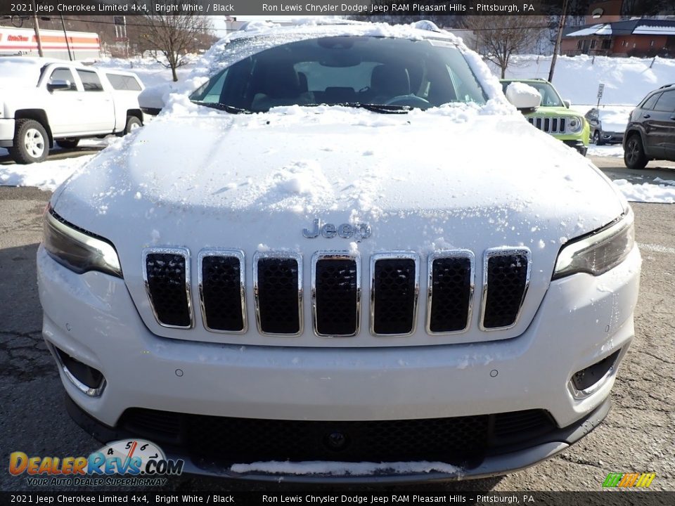 2021 Jeep Cherokee Limited 4x4 Bright White / Black Photo #9