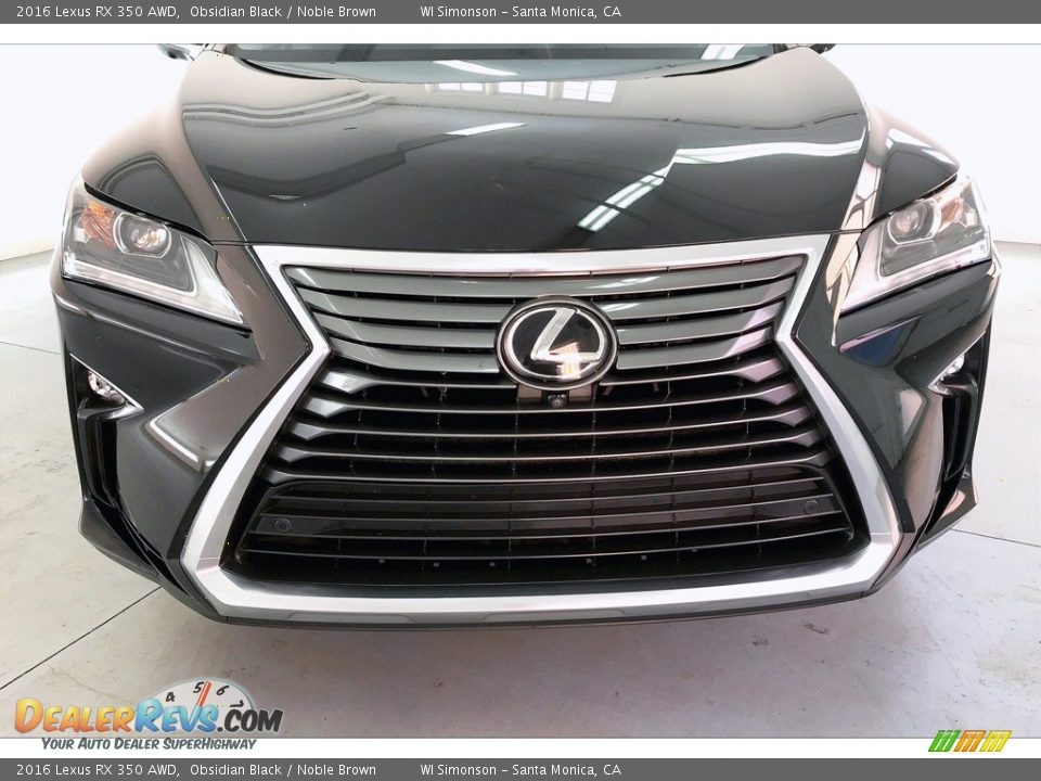 2016 Lexus RX 350 AWD Obsidian Black / Noble Brown Photo #30