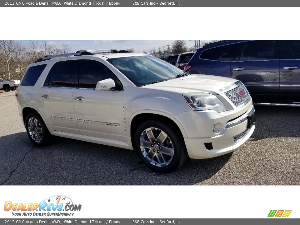 2012 GMC Acadia Denali AWD White Diamond Tricoat / Ebony Photo #26