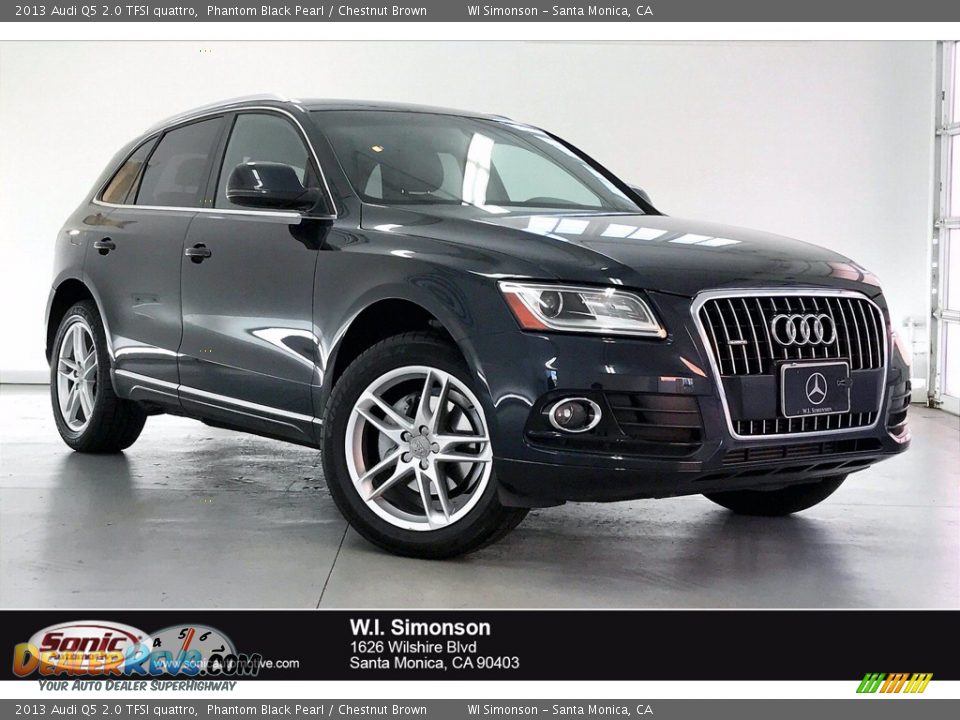 2013 Audi Q5 2.0 TFSI quattro Phantom Black Pearl / Chestnut Brown Photo #1