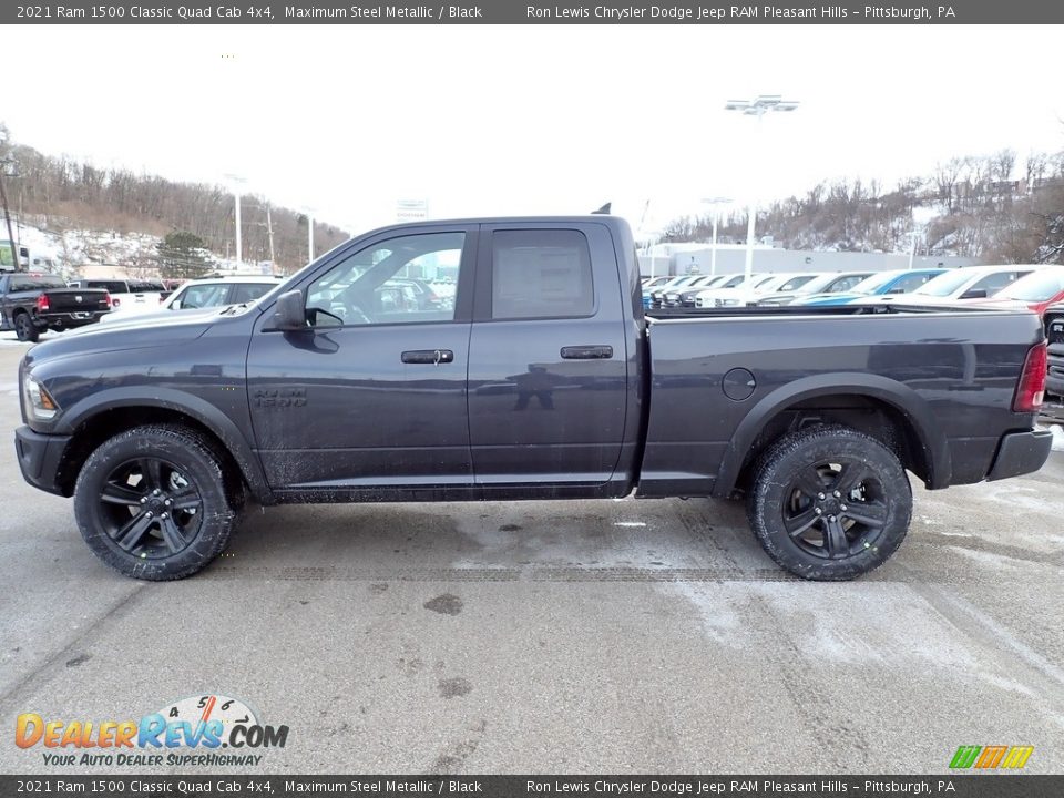 2021 Ram 1500 Classic Quad Cab 4x4 Maximum Steel Metallic / Black Photo #2