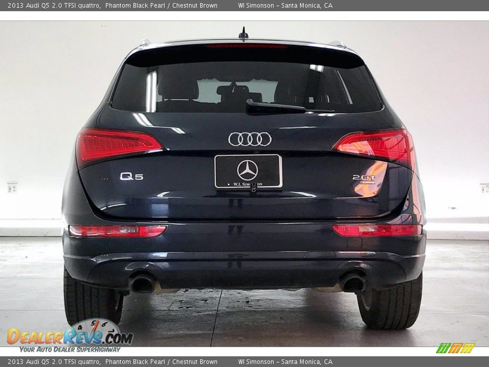 2013 Audi Q5 2.0 TFSI quattro Phantom Black Pearl / Chestnut Brown Photo #3