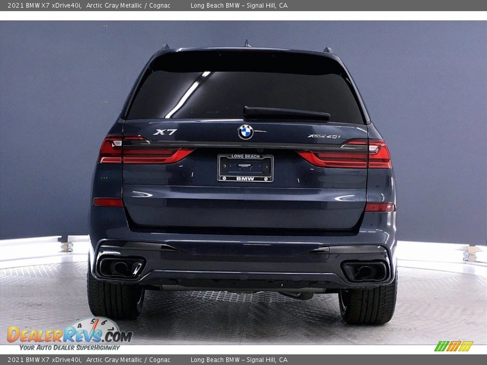 2021 BMW X7 xDrive40i Arctic Gray Metallic / Cognac Photo #4