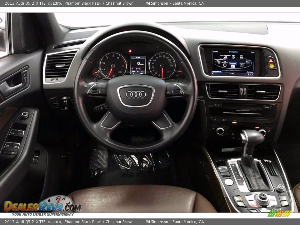 2013 Audi Q5 2.0 TFSI quattro Phantom Black Pearl / Chestnut Brown Photo #4