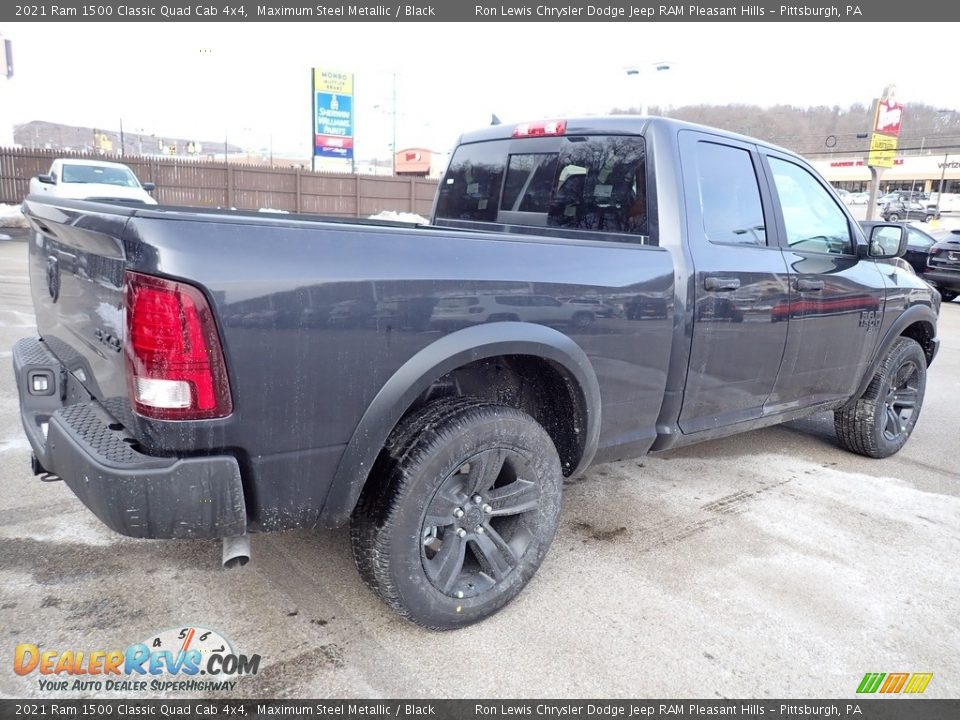 2021 Ram 1500 Classic Quad Cab 4x4 Maximum Steel Metallic / Black Photo #5