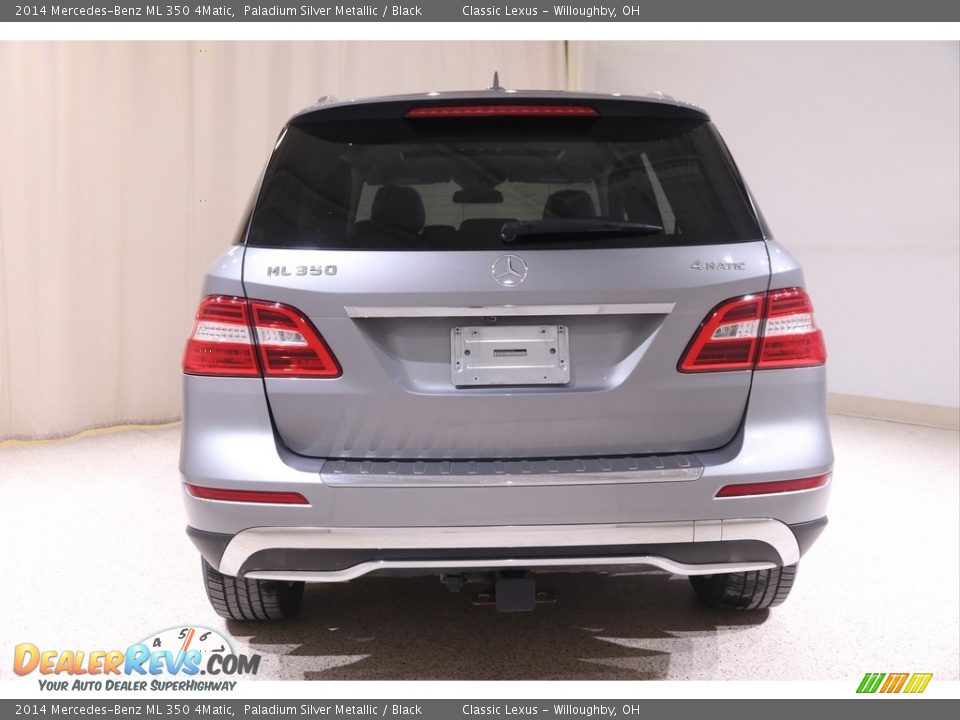 2014 Mercedes-Benz ML 350 4Matic Paladium Silver Metallic / Black Photo #22