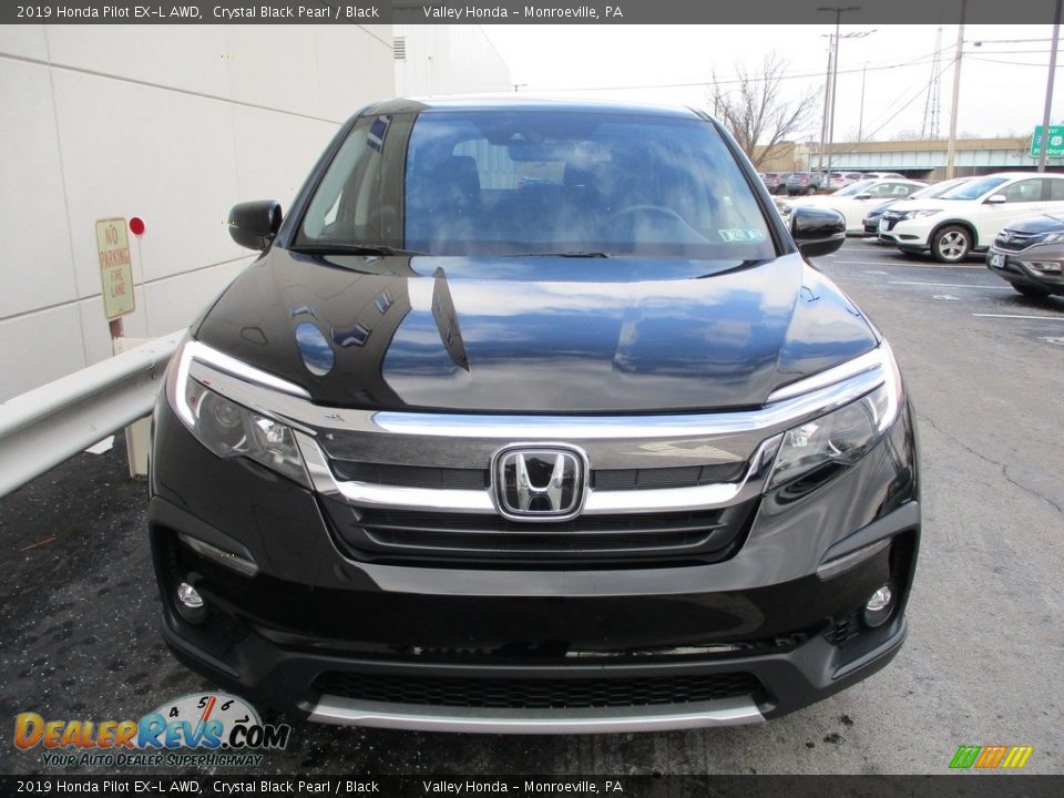 2019 Honda Pilot EX-L AWD Crystal Black Pearl / Black Photo #8