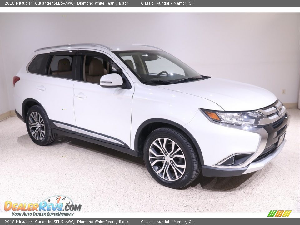 2018 Mitsubishi Outlander SEL S-AWC Diamond White Pearl / Black Photo #1
