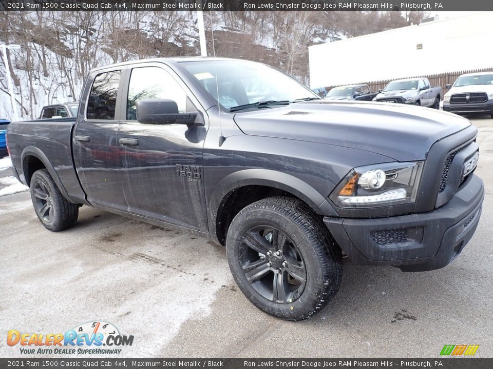 2021 Ram 1500 Classic Quad Cab 4x4 Maximum Steel Metallic / Black Photo #7